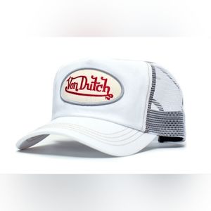 Retro Von Dutch Originals Vintage (2005) White Mesh White Twill Chris Classic